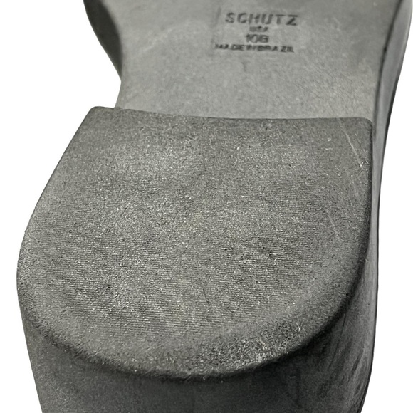 SCHUTZ McKenzie Lace Up Combat Boots Pearl White Women's Size 10B - Picture 15 of 16